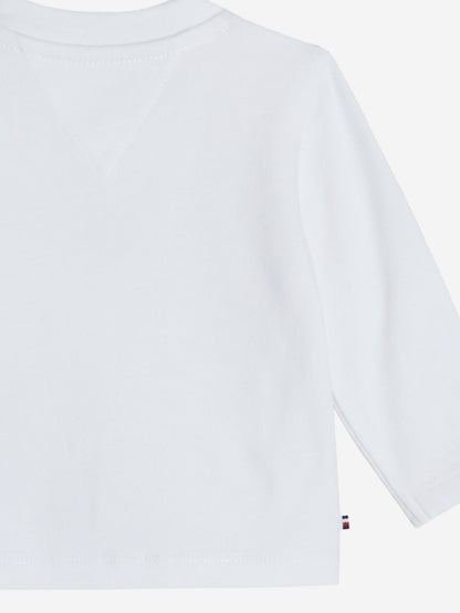 Tommy Hilfiger Baby Long Sleeve Essential T-Shirt in White