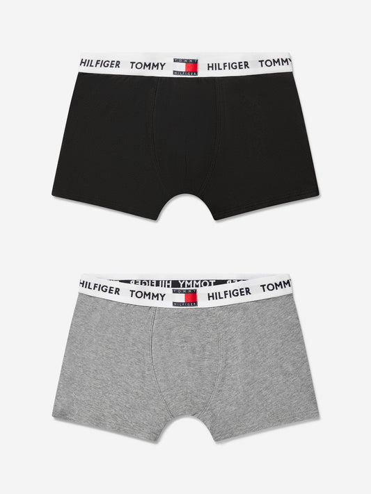 Tommy Hilfiger 男童平角短裤套装（2 条装）灰色