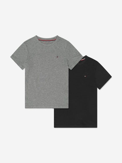 Tommy Hilfiger 男童 T 恤套装（2 件装）灰色