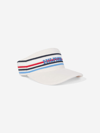 Tommy Hilfiger 儿童田径俱乐部遮阳帽（白色）