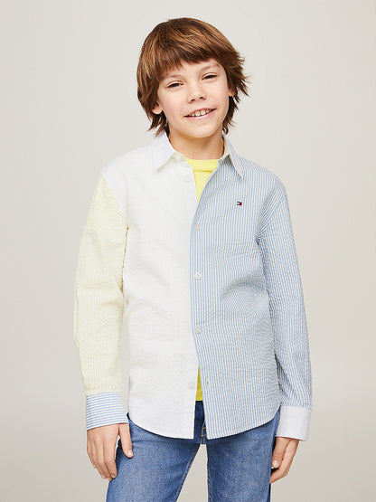 Tommy Hilfiger 男童泡泡纱条纹衬衫（多色）