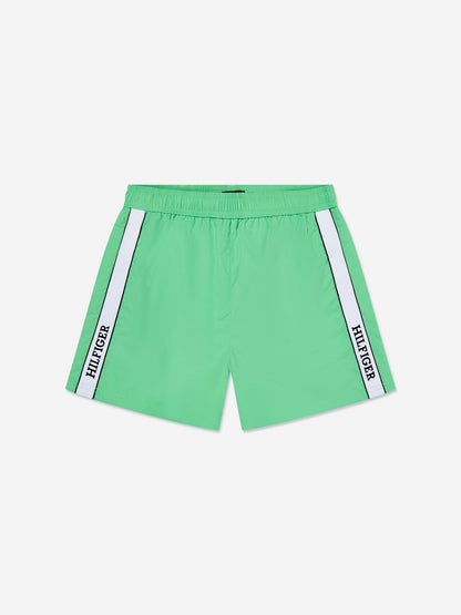 Tommy Hilfiger 男童中号抽绳泳裤（绿色）