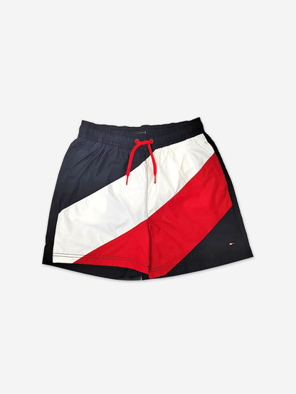 Tommy Hilfiger 男童中号抽绳泳裤（海军蓝）
