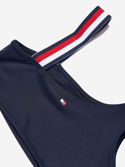 Tommy Hilfiger 女童 Bralette 比基尼套装（海军蓝）