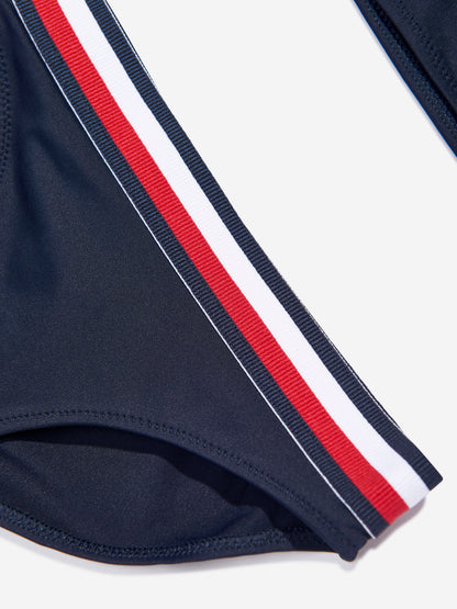 Tommy Hilfiger 女童 Bralette 比基尼套装（海军蓝）