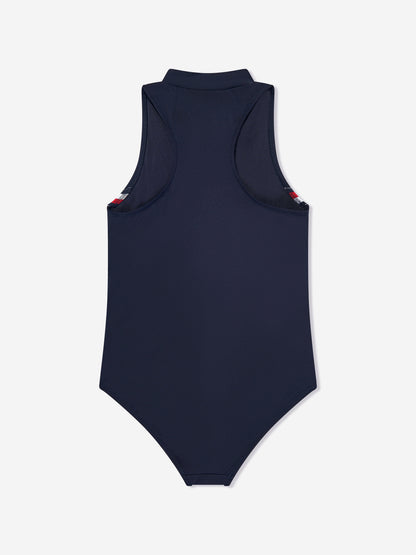 Tommy Hilfiger 女童防晒泳衣（海军蓝）