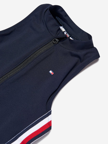 Tommy Hilfiger 女童防晒泳衣（海军蓝）
