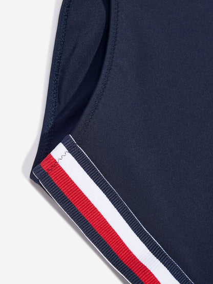 Tommy Hilfiger 女童防晒泳衣（海军蓝）