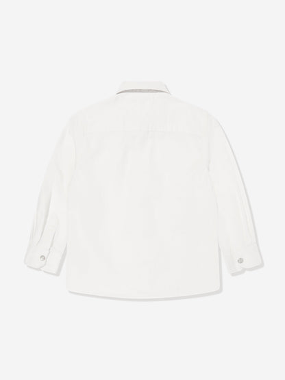 Boys Denim Shirt in White