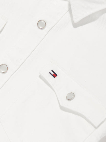 Boys Denim Shirt in White