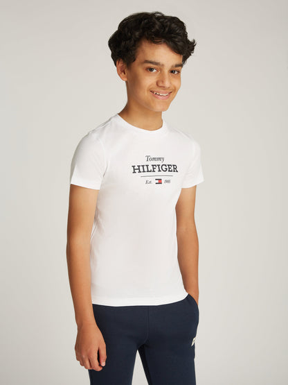 Boys Monotype 1985 Regular T-Shirt in White