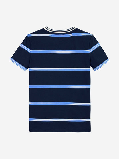 Boys Striped Regular T-Shirt in Navy
