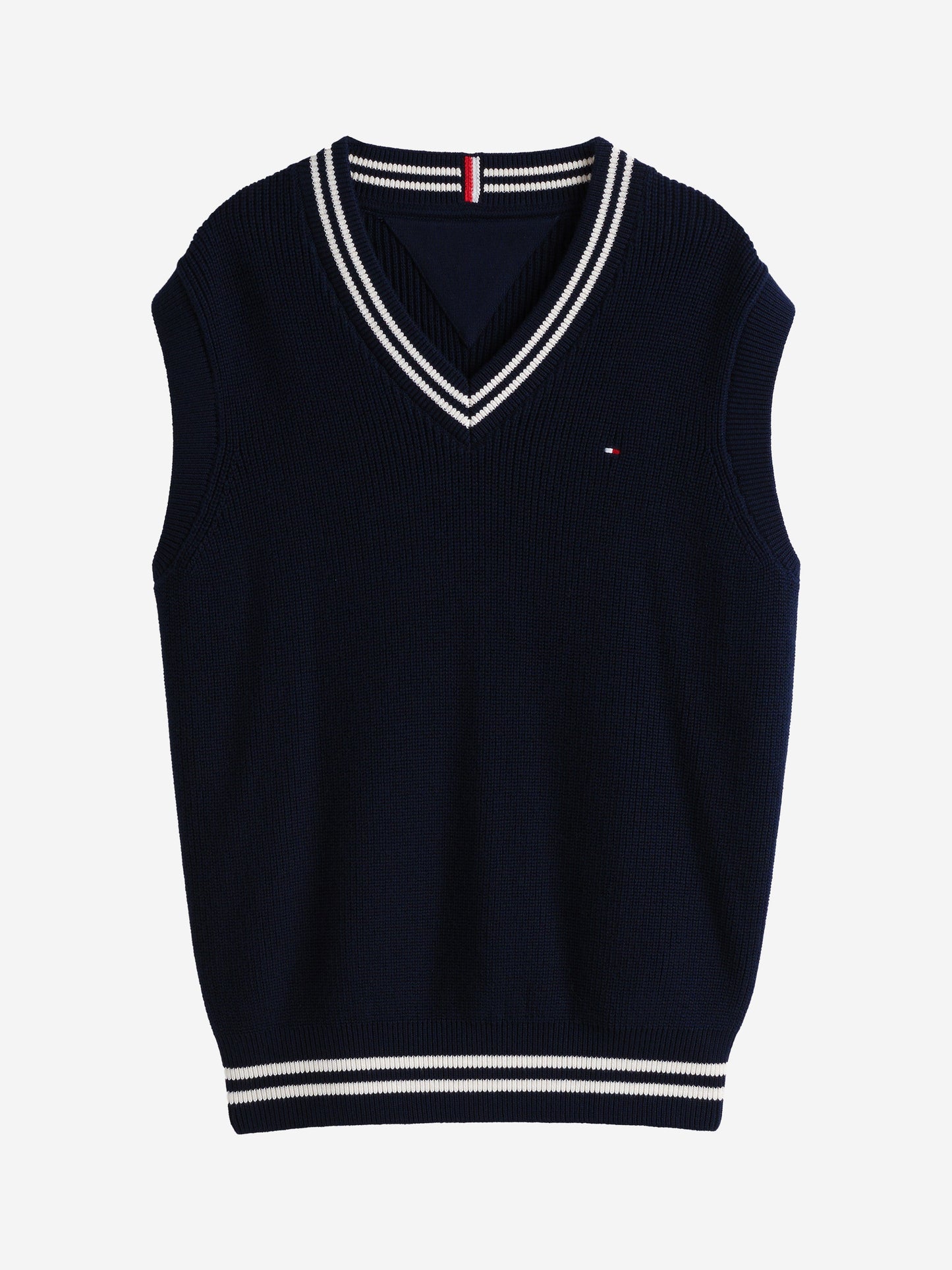 Boys Knitted Sweater Vest in Navy