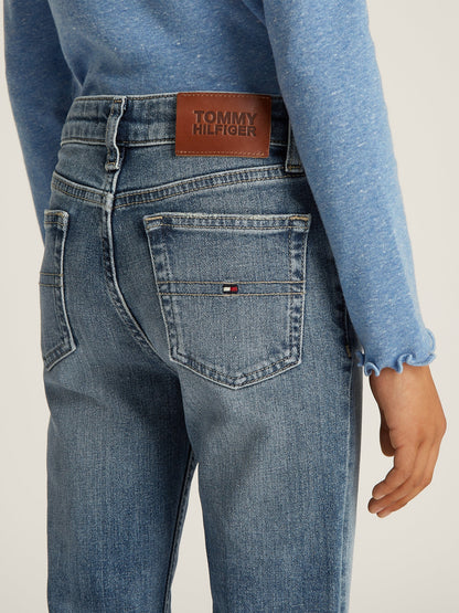 Girls Vintage Flared Jeans in Blue