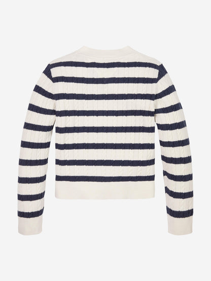 Girls Mini Cable Knit Cardigan in Multicolour