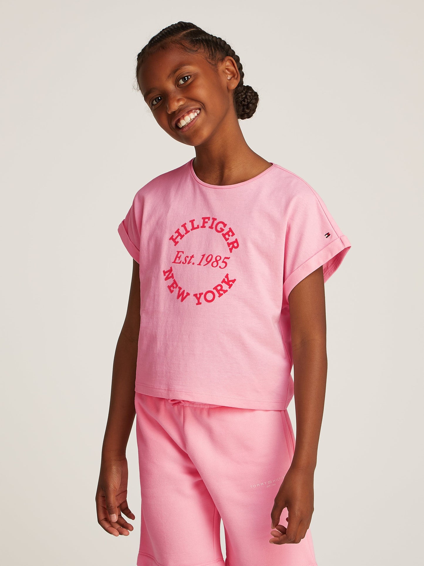 Girls NY Regular T-Shirt in Pink