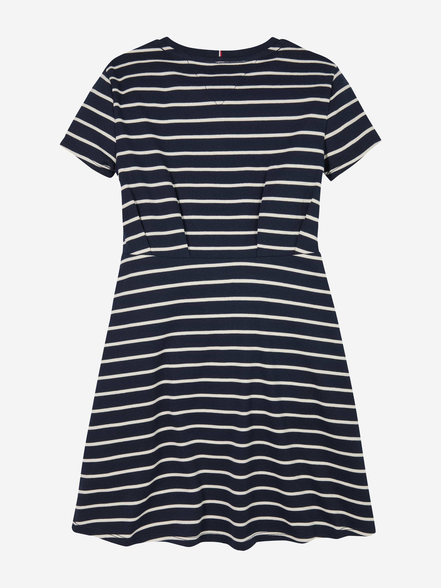 Girls Striped T-Shirt Dress in Navy