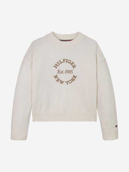 Girls New York Jumper in Ivory