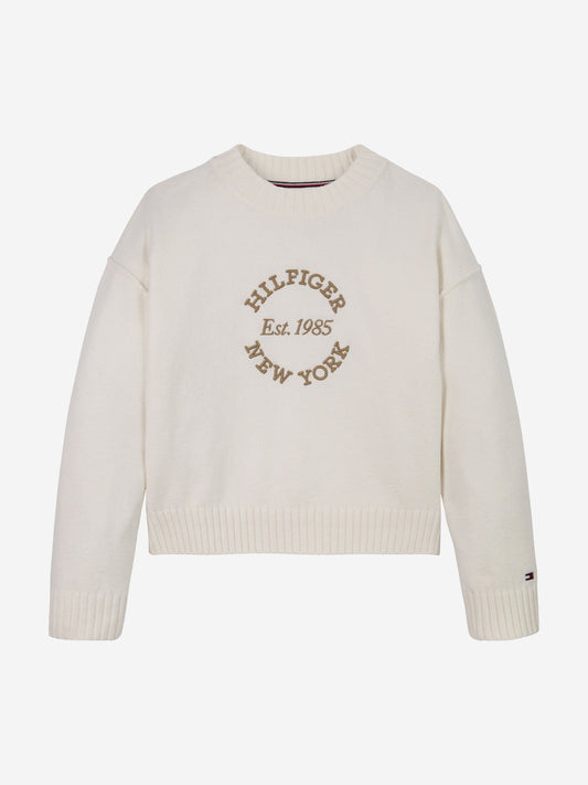 Girls New York Jumper in Ivory