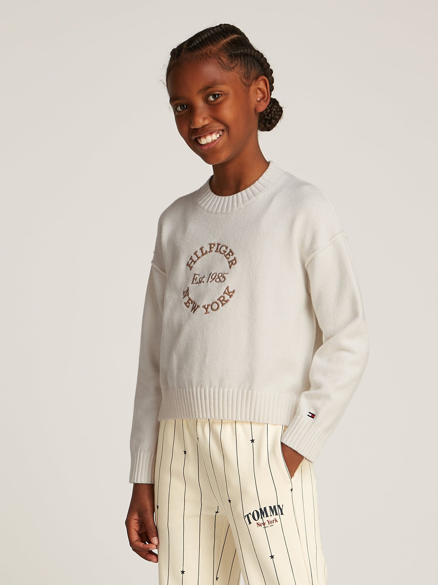 Girls New York Jumper in Ivory
