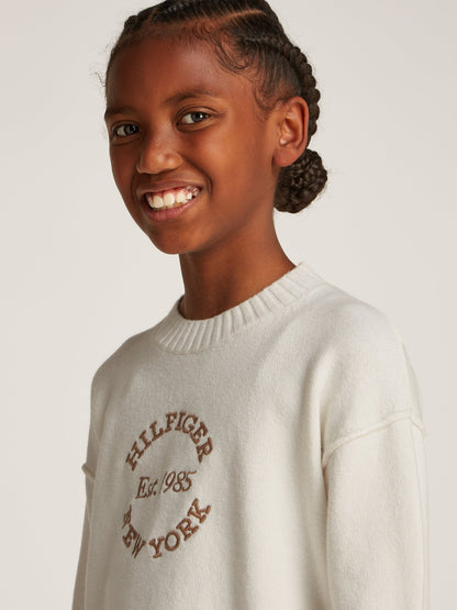 Girls New York Jumper in Ivory