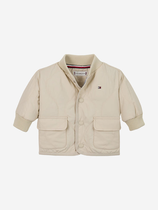 Baby Quilted Jacket in Beige