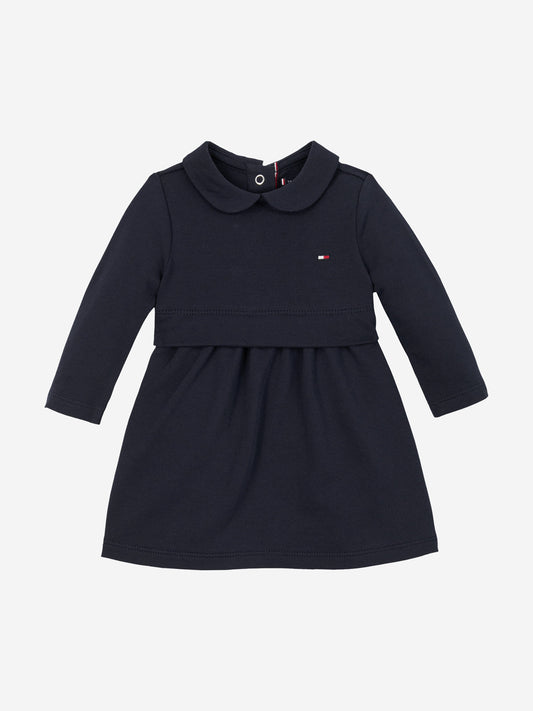 Baby Girls Essential Dress in Navy