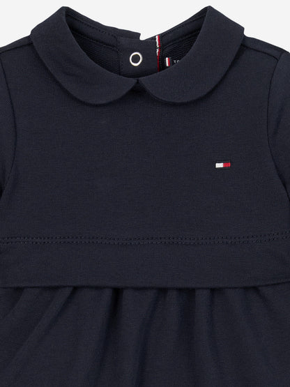 Baby Girls Essential Dress in Navy
