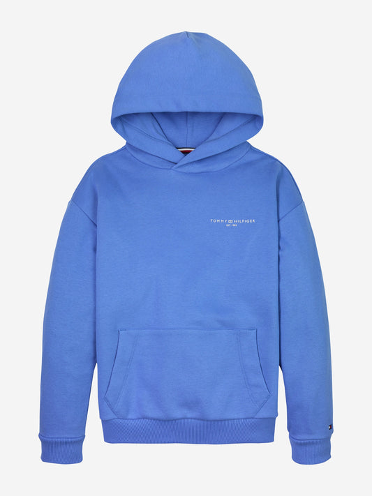 Kids Mini Corp Logo Hoodie in Blue