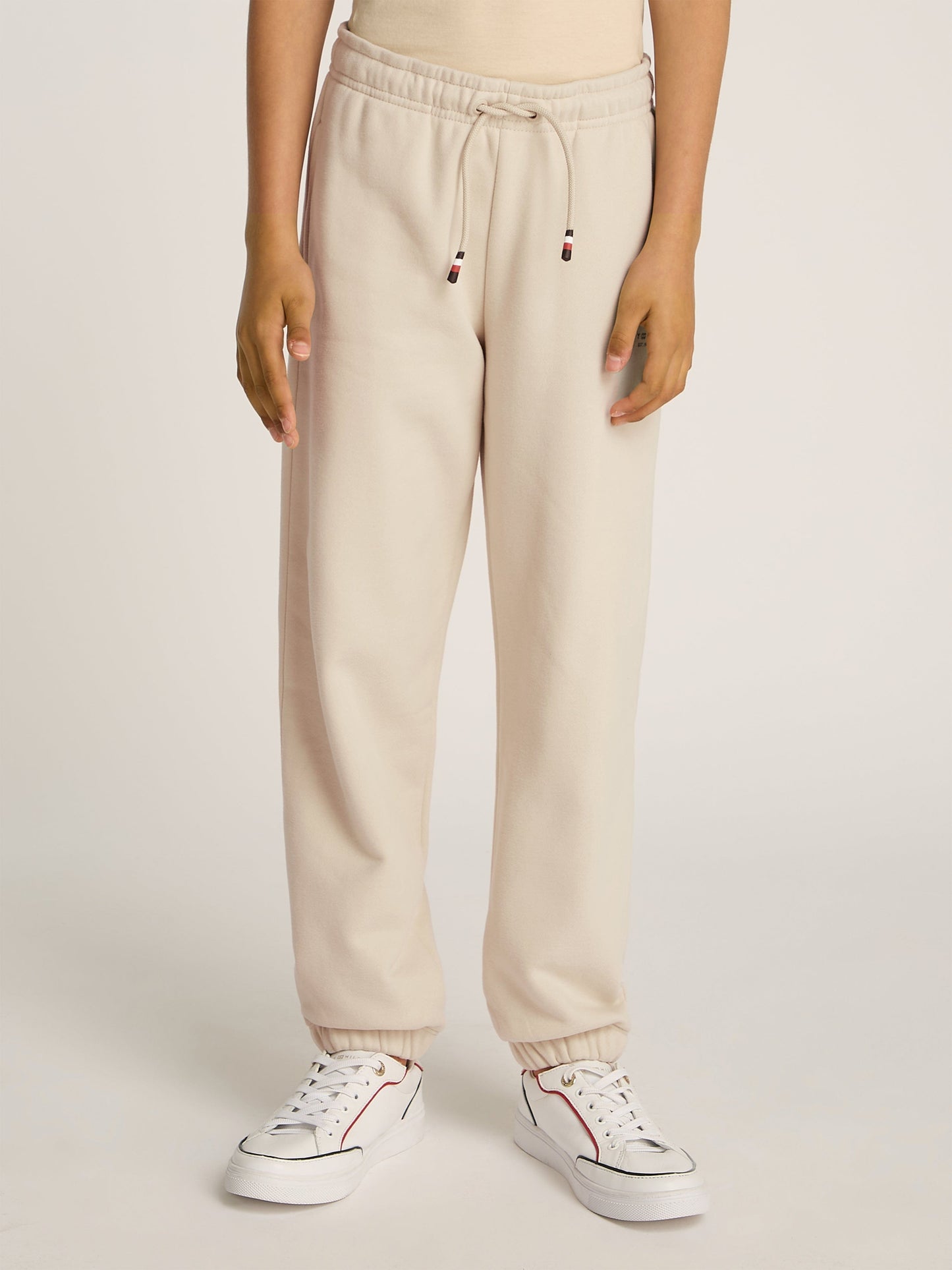 Kids Mini Corp Logo Joggers in Beige