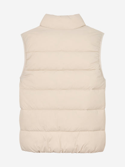 Kids Padded Gilet in Beige