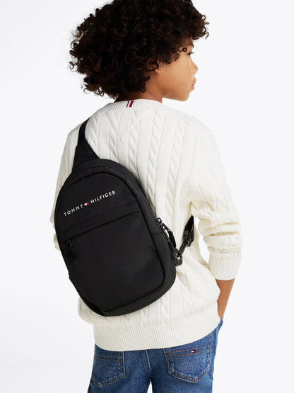 Kids Essential Sling Bag in Black (29cm)