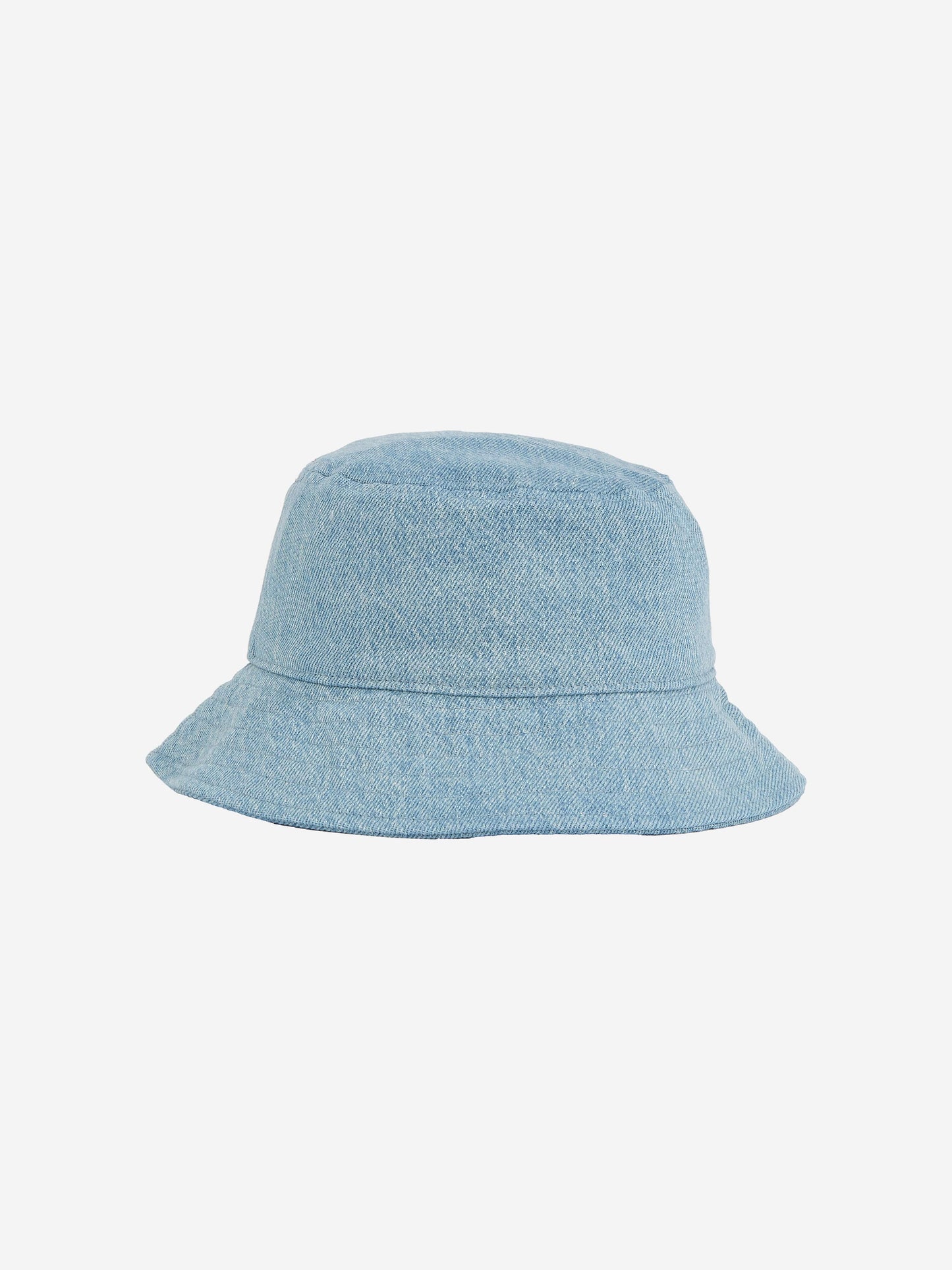 Kids Small Flag Denim Bucket Hat in Blue