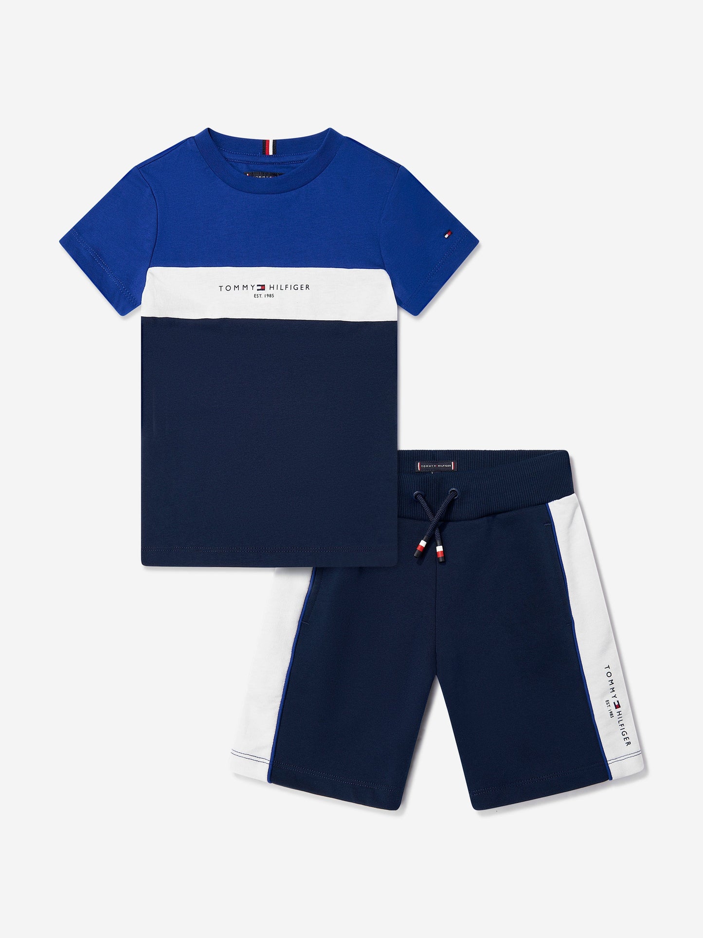 Boys Colourblock Short Set in Blue