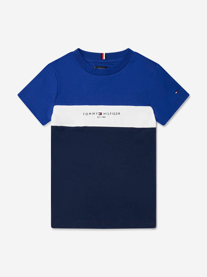 Boys Colourblock Short Set in Blue
