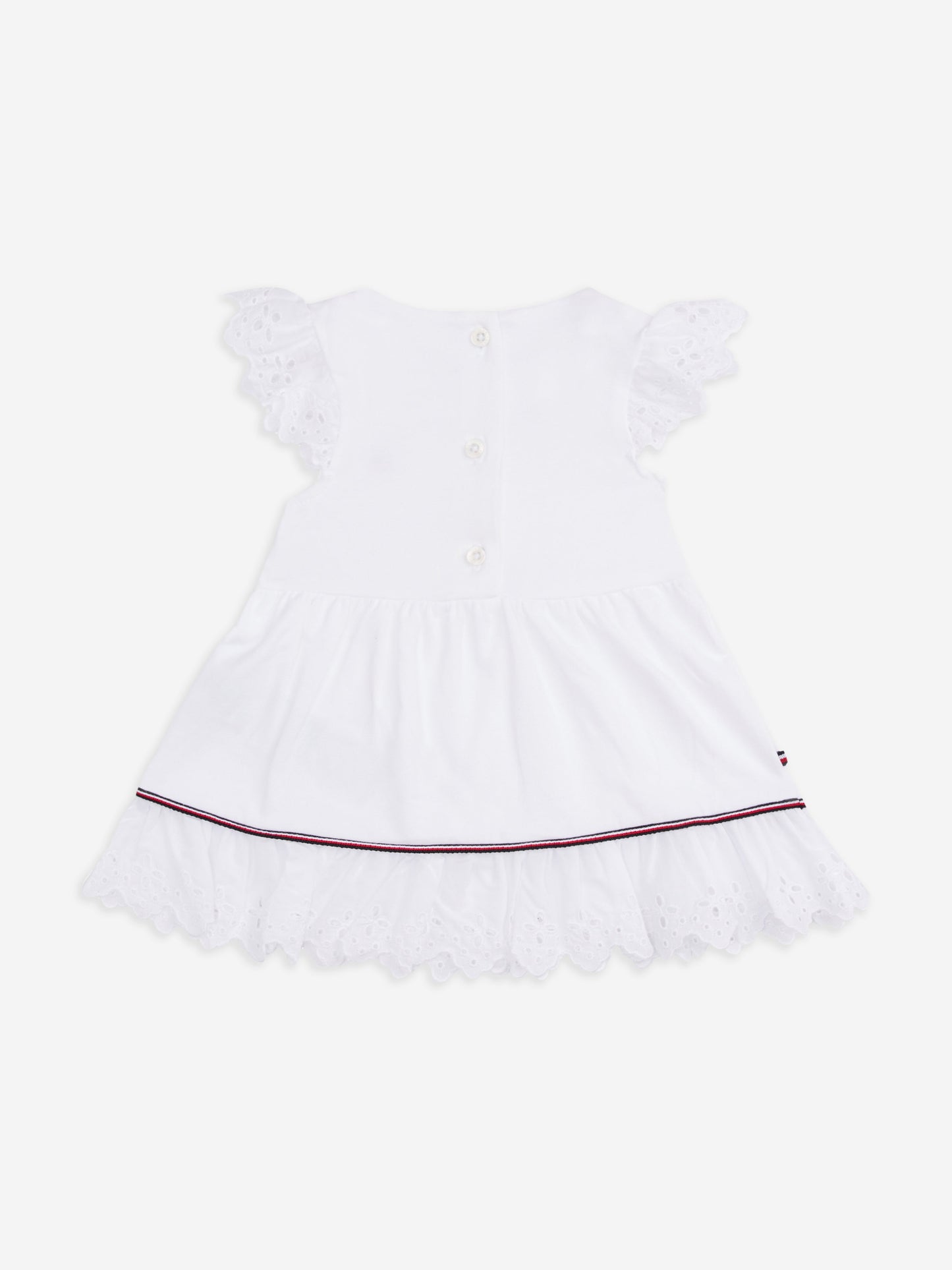 Baby Girls Broderie Anglaise Dress in White