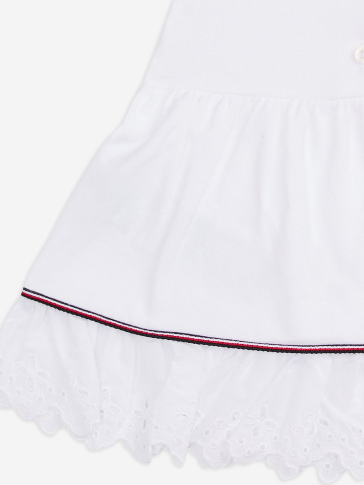 Baby Girls Broderie Anglaise Dress in White