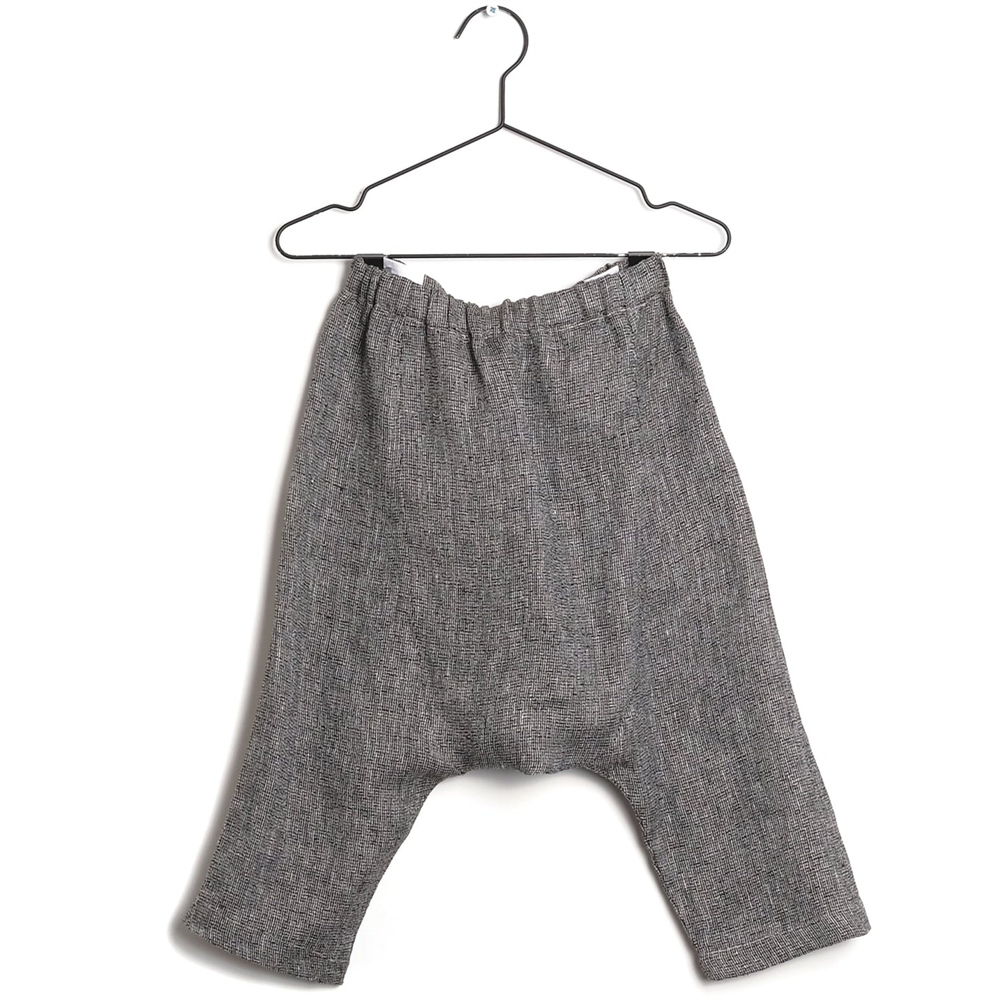 Girls Black Linen Trousers