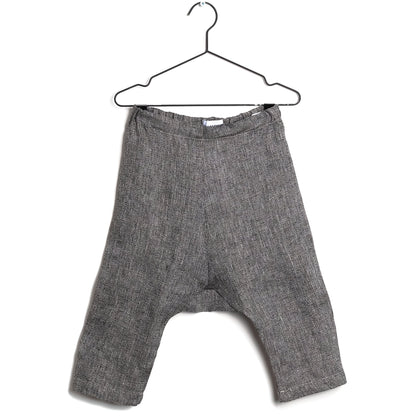 Girls Black Linen Trousers