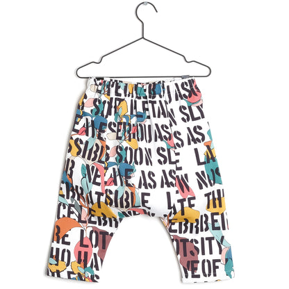 Girls Multicolour Printed Cotton Trousers