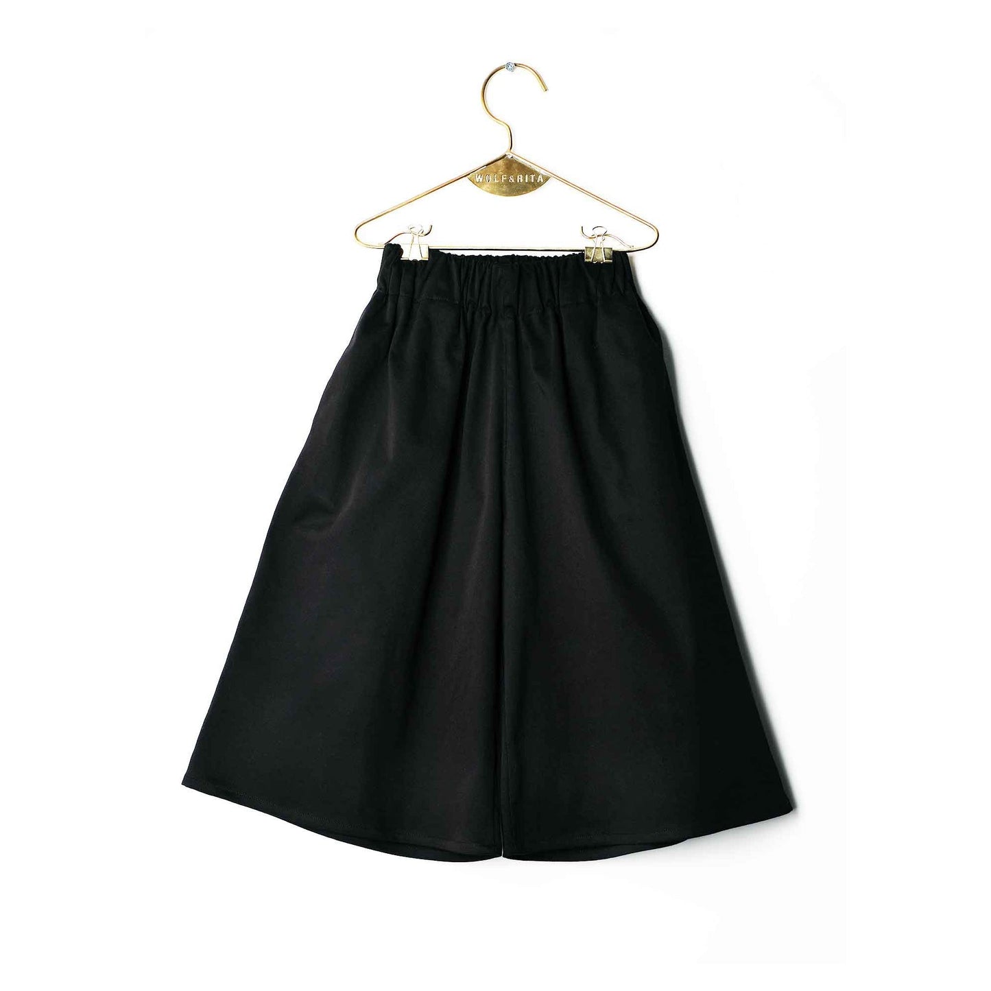 Girls Black Cotton Trousers