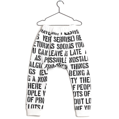 Girls White Cotton Trousers