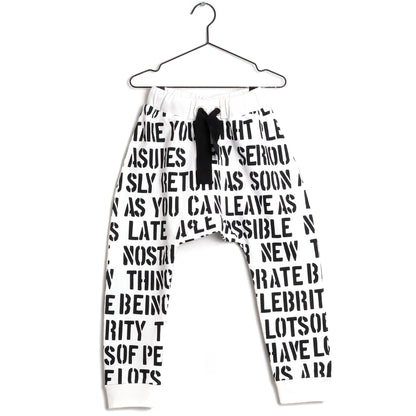 Girls White Cotton Trousers
