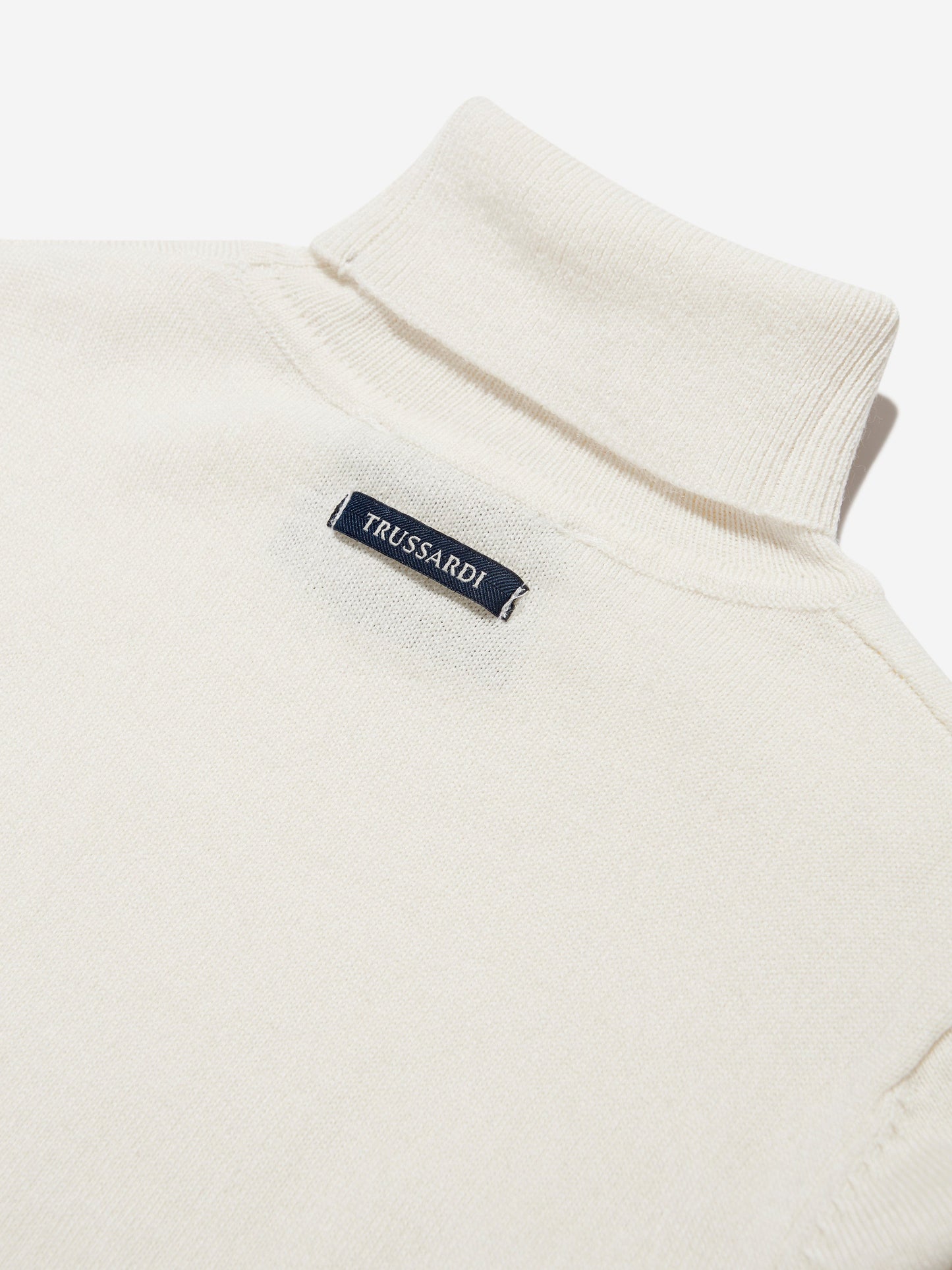Trussardi 男孩象牙色 Kurah 毛衣
