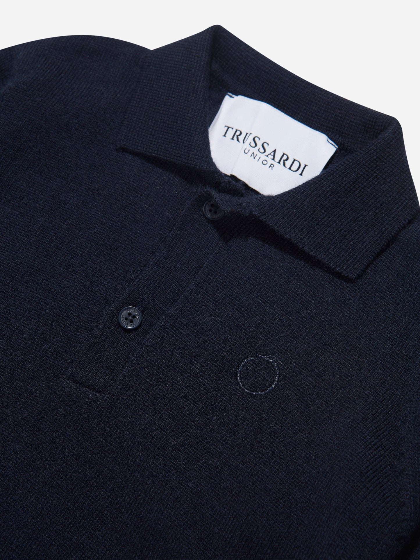 Trussardi 男童 Sidus 长袖 Polo 衫（海军蓝）