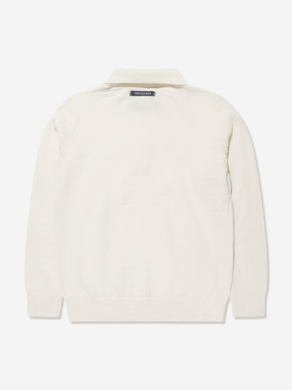 Trussardi 男童 Sidus 长袖 Polo 衫（象牙色）