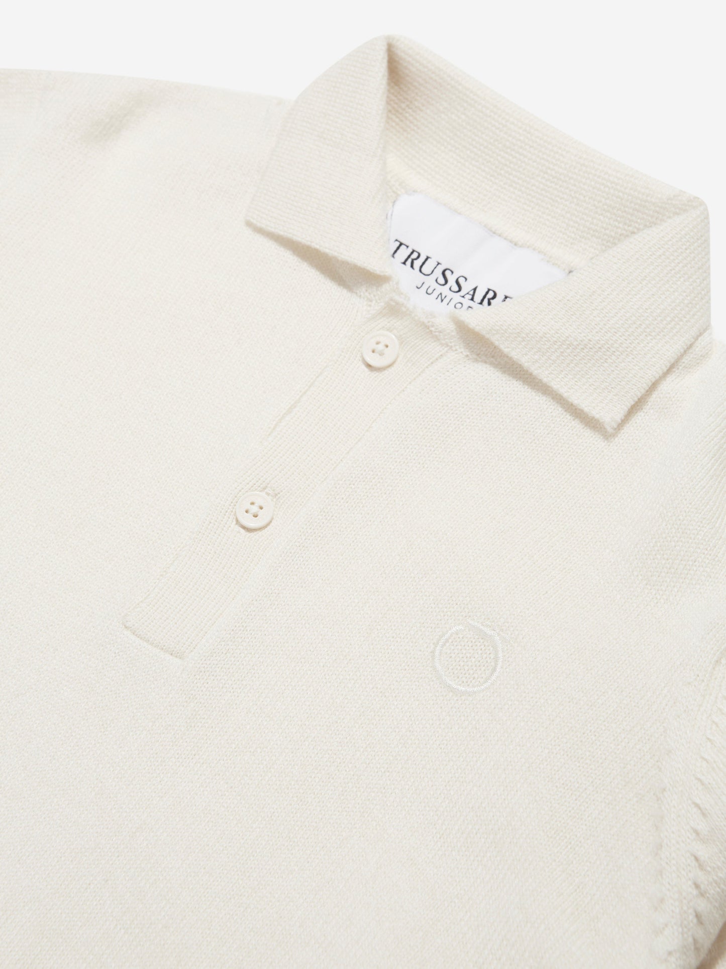 Trussardi 男童 Sidus 长袖 Polo 衫（象牙色）