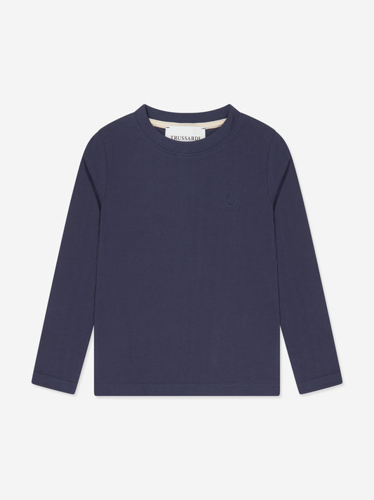 Trussardi 男童 Azha 长袖 T 恤（海军蓝）