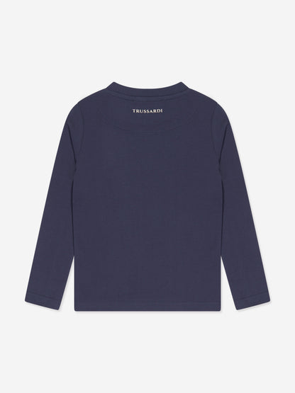 Trussardi 男童 Azha 长袖 T 恤（海军蓝）