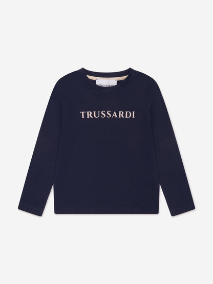 Trussardi 男童 Beid 长袖 T 恤（海军蓝）